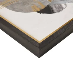 Auric Beam Abstract Foil Framed Embellished Wall Canvas Gold/Black - Madison Park -Safavieh Store GUEST baff0a2e 75fe 4d4d b657 c26fc774ba04