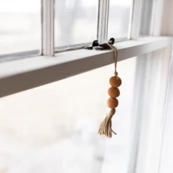 Beaded Terracotta & Jute Tassel - Foreside Home & Garden