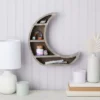 Wooden Moon Shelf, Rustic Wall Home Decor, Crystal Holder For Stones Display And Essential Oils (13 X 13 X 2 In) -Safavieh Store GUEST bdb70e82 1b68 415b 931e 1251681bade0