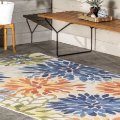 NuLOOM Rosana Floral Machine Washable Indoor/Outdoor Area Rug -Safavieh Store GUEST be20d500 e4db 4fe3 9918 110e26453755