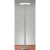 72" Stellar Combo Torchiere Steel (Includes LED Light Bulb) - Adesso -Safavieh Store GUEST bf9d5117 2665 42c6 87fa b7354660329a