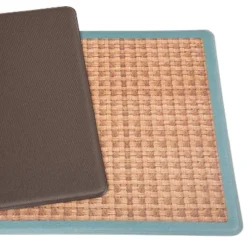 World Rug Gallery Natural Border Anti-Fatigue Standing Mat -Safavieh Store GUEST c073a48e 5251 4f56 a294 5a124440f4d0