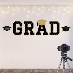 Big Dot Of Happiness Gold Graduation Party Decor - Vinyl Wall Decals - Grad -Safavieh Store GUEST c103fd64 d26f 4c3b ba96 56c0537f8e4c