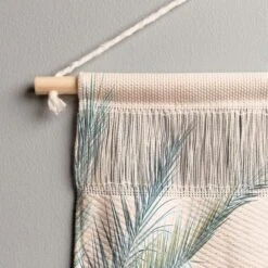 Eye Poetry Photography Tropical Palms On Blush Pink Boho Nature Fiber Wall Hanging - Society6 -Safavieh Store GUEST c2466ffc dc13 411f 8972 7dd322cad805