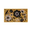 Evergreen Black And White Florals Coir Mat -Safavieh Store GUEST c29091fc bf33 46c7 8335 1432f94ecf09