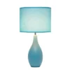 18.11" Traditional Standard Ceramic Dewdrop Table Desk Lamp With Matching Fabric Shade Blue - Creekwood Home -Safavieh Store GUEST c2932779 f109 4954 a6ab 8b0c29c9c27f