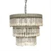 3-Tier Round Metal Chandelier With 3 Lights And Hanging Wood Beads Cream - Storied Home -Safavieh Store GUEST c31d8d5f 244d 412c 808b 3f7ebb89439c