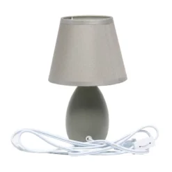 9.45" 2pk Petite Ceramic Oblong Bedside Table Desk Lamps With Matching Tapered Drum Shade Gray - Creekwood Home 15 9.45" 2pk Petite Ceramic Oblong Bedside Table Desk Lamps With Matching Tapered Drum Shade Gray - Creekwood Home -Safavieh Store GUEST c3f0c19f 792d 4f24 9ff1 3a75acbfcbd7