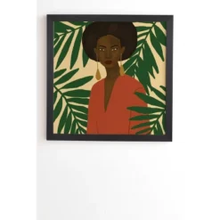 Nawaalillustrations No.kita Framed Wall Art Black - Deny Designs -Safavieh Store GUEST c40ddc44 5338 4c00 9868 326e87f190de