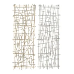 Set Of 2 Metal Geometric Overlapping Lines Wall Decors - CosmoLiving By Cosmopolitan -Safavieh Store GUEST c522147c 71bf 4003 947f d8f57cef19bd