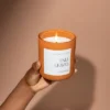 Sweet Water Decor Fall Leaves 15oz Orange Matte Jar Candle