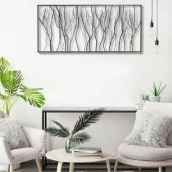 LuxenHome Black Abstract Trees Rectangular Metal Wall Decor 14 LuxenHome Black Abstract Trees Rectangular Metal Wall Decor -Safavieh Store GUEST c62e6fa7 97d9 4767 b7e7 489b26762bb4
