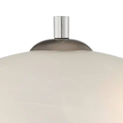 360 Lighting Simon Modern Accent Table Lamps Set Of 2 21" High Silver With USB Charging Port White Glass Dome Shade For Bedroom Living Room House Desk -Safavieh Store GUEST c64e20ec 886d 4da7 9f82 a556d6086ee6