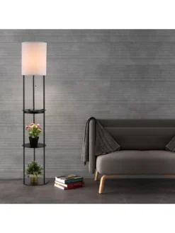 Nextop 63 Inch Round Floor Lamp W/ Shelves, USB Ports And AC Outlet Corner Lamp W/ LED Grow Light - 1 Count -Safavieh Store GUEST c7837ab7 05eb 4013 b748 fabdb599245c