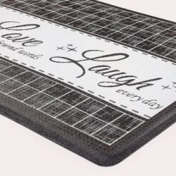Kate Aurora Montauk Accents Anti Fatigue Memory Foam 18" X 30" Live~Love~Laugh Kitchen Floor Mats With Beveled Edges -Safavieh Store GUEST c7f2ccc8 01b7 48c5 b88a cd079507b2c2