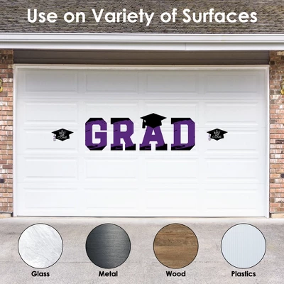 Big Dot Of Happiness Purple Graduation Party Decor - Vinyl Wall Decals - Grad 4 Big Dot Of Happiness Purple Graduation Party Decor - Vinyl Wall Decals - Grad - Image 2