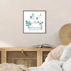 16" X 16" Relax II By Farida Zaman Framed Canvas Wall Art - Amanti Art -Safavieh Store GUEST c891993d 7d4c 4834 b2e9 374e4bd3f977