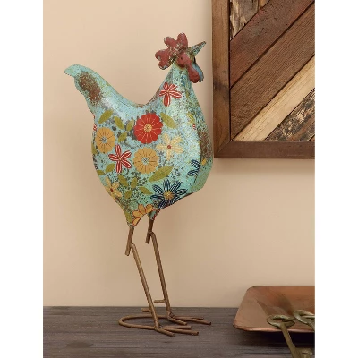 17" X 10" Eclectic Metal Birds Garden Sculpture - Olivia & May 3 17" X 10" Eclectic Metal Birds Garden Sculpture - Olivia & May