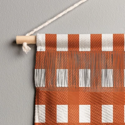 Alisa Galityna Gingham Cloth Red Checks Small Portrait 11" X 15 1/2" Fiber Wall Hanging - Society6 4 Alisa Galityna Gingham Cloth Red Checks Small Portrait 11" X 15 1/2" Fiber Wall Hanging - Society6 - Image 2