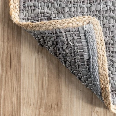 NuLOOM Sabby Hand Woven Leather Flatweave Area Rug 8 NuLOOM Sabby Hand Woven Leather Flatweave Area Rug - Image 6