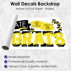 Big Dot Of Happiness Yellow Graduation Party Photo Backdrop - Wall Decals -Safavieh Store GUEST cd023466 5bb0 4068 a00a 860f10adef81
