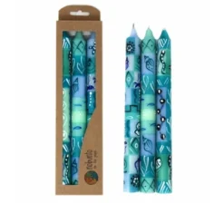 Global Crafts Unscented Hand-Painted Dinner Candles, Boxed Set Of 3 -Safavieh Store GUEST cd1d6083 cd4b 419a 9e71 d0d569c40f3c