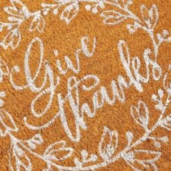 Juvale Thanksgiving Welcome Mat For Front Door, Outdoor Fall Rug For Porch, Give Thanks, 30x17 In -Safavieh Store GUEST ce3b2538 63c7 489a b166 aa0239123d33
