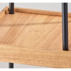 Henry Charge Shelf Floor Lamp Natural Black - Adesso -Safavieh Store GUEST cee4eb4c 597e 44ed b480 7dab07092bf2