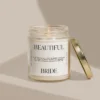 Sweet Water Decor Beautiful Bride Large Quote Text 9oz Clear Jar Candle -Safavieh Store GUEST ceed81e5 f7da 483c b85b 16f05ce06006