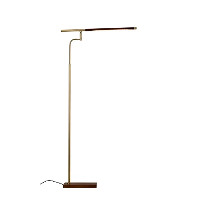 50.5" X 62.5" 3-way Barrett Floor Lamp (Includes LED Light Bulb) Brass - Adesso 6 50.5" X 62.5" 3-way Barrett Floor Lamp (Includes LED Light Bulb) Brass - Adesso - Image 4