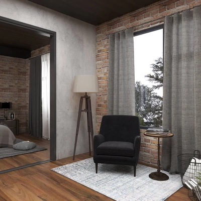 Industrial Wood Floor Lamp Black - Olivia & May 5 Industrial Wood Floor Lamp Black - Olivia & May - Image 3