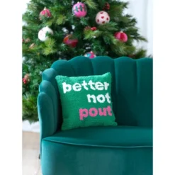 Shiraleah "Better Not Pout" Pillow
