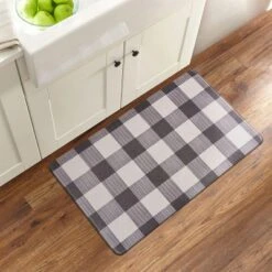 World Rug Gallery Checkered Plaid Anti-Fatigue Standing Mat -Safavieh Store GUEST d6e190b1 0e94 4b85 b385 72d66a39d50e