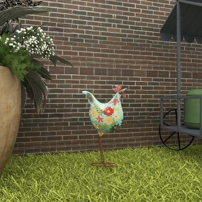 17" X 10" Eclectic Metal Birds Garden Sculpture - Olivia & May 14 17" X 10" Eclectic Metal Birds Garden Sculpture - Olivia & May - Image 12