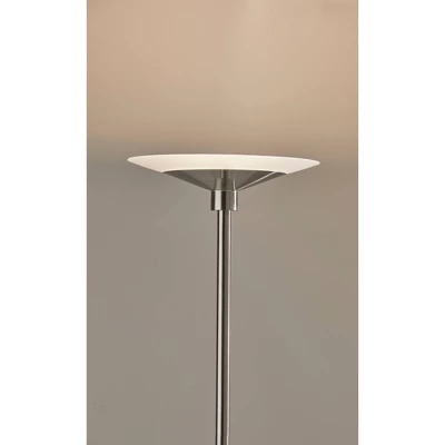 Solar Torchiere (Includes LED Light Bulb) Silver - Adesso 5 Solar Torchiere (Includes LED Light Bulb) Silver - Adesso - Image 3