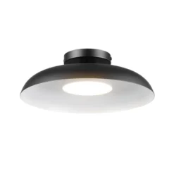 1-Light LED Integrated Matte Black Flush Mount Ceiling Light - Globe Electric -Safavieh Store GUEST da97c2cd 8e47 4722 95ae 08120ae15e51