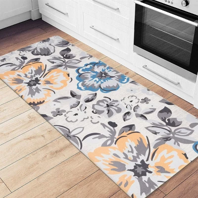 World Rug Gallery Modern Floral Anti Fatigue Standing Mat 3 World Rug Gallery Modern Floral Anti Fatigue Standing Mat