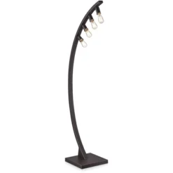 Franklin Iron Works Arcos Industrial Arc Floor Lamp 71" Tall Bronze Brown Metal Dimmable LED Decor For Living Room Reading Bedroom Office House Home -Safavieh Store GUEST daee5594 75c5 44e8 b517 86c9716dad2e