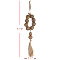 Natural Wood & Jute Beaded Tassel - Foreside Home & Garden -Safavieh Store GUEST daf3d89f e07b 44e6 ae31 6e0f6af46afb