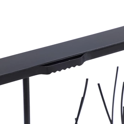 LuxenHome Black Abstract Trees Rectangular Metal Wall Decor 10 LuxenHome Black Abstract Trees Rectangular Metal Wall Decor - Image 8