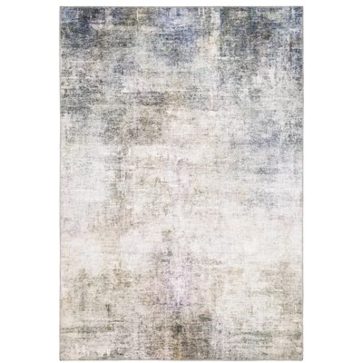 Marcel Muted Abstract Area Rug Beige/Blue - Captiv8e Designs 12 Marcel Muted Abstract Area Rug Beige/Blue - Captiv8e Designs - Image 10