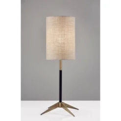 26.75" Davis Table Lamp Matte Black - Adesso