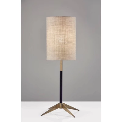 26.75" Davis Table Lamp Matte Black - Adesso 3 26.75" Davis Table Lamp Matte Black - Adesso
