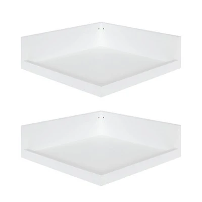 4.5" X 2.2" 2pk Levie Floating Corner Wooden Wall Shelf Set - Kate & Laurel All Things Decor 7 4.5" X 2.2" 2pk Levie Floating Corner Wooden Wall Shelf Set - Kate & Laurel All Things Decor - Image 5