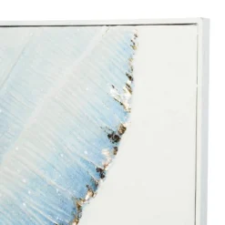 Metal Leaf Handmade Palm Wall Decor With White Backing Blue - Olivia & May -Safavieh Store GUEST dd4bde4b 2bac 4dc2 a285 017ae28c0673