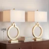 360 Lighting Modern Table Lamps 28 1/2" Tall Set Of 2 With USB Charging Port Brushed Gold Open Ring White Shade For Bedroom Living Room House Bedside 1 360 Lighting Modern Table Lamps 28 1/2" Tall Set Of 2 With USB Charging Port Brushed Gold Open Ring White Shade For Bedroom Living Room House Bedside -Safavieh Store GUEST dda5ab7d 73f9 48f7 9bb4 7d54d9e4f299