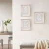3pc Fair Florets Framed Glass Wall Art Set Beige - Madison Park -Safavieh Store GUEST de15e2c1 ac47 4990 9b30 0ac395f7d2de