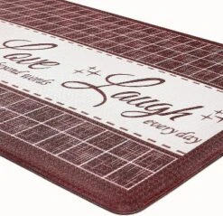 Kate Aurora Montauk Accents Anti Fatigue Memory Foam 18" X 30" Live~Love~Laugh Kitchen Floor Mats With Beveled Edges -Safavieh Store GUEST defdac2a 5e7d 4685 a96a 51cda2a6040b