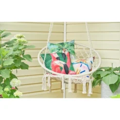 C&F Home 18" X 18" Pink Flamingos Coastal Tropical Indoor/Outdoor Throw Pillow -Safavieh Store GUEST df2c081b ed76 437b bb65 f5ff4cfb20e0