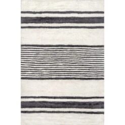 Lauren Liess X RugsUSA - Striped Wool Machine Washable Area Rug -Safavieh Store GUEST df5edb08 b1d0 46f7 975a 6d8498c1b98b